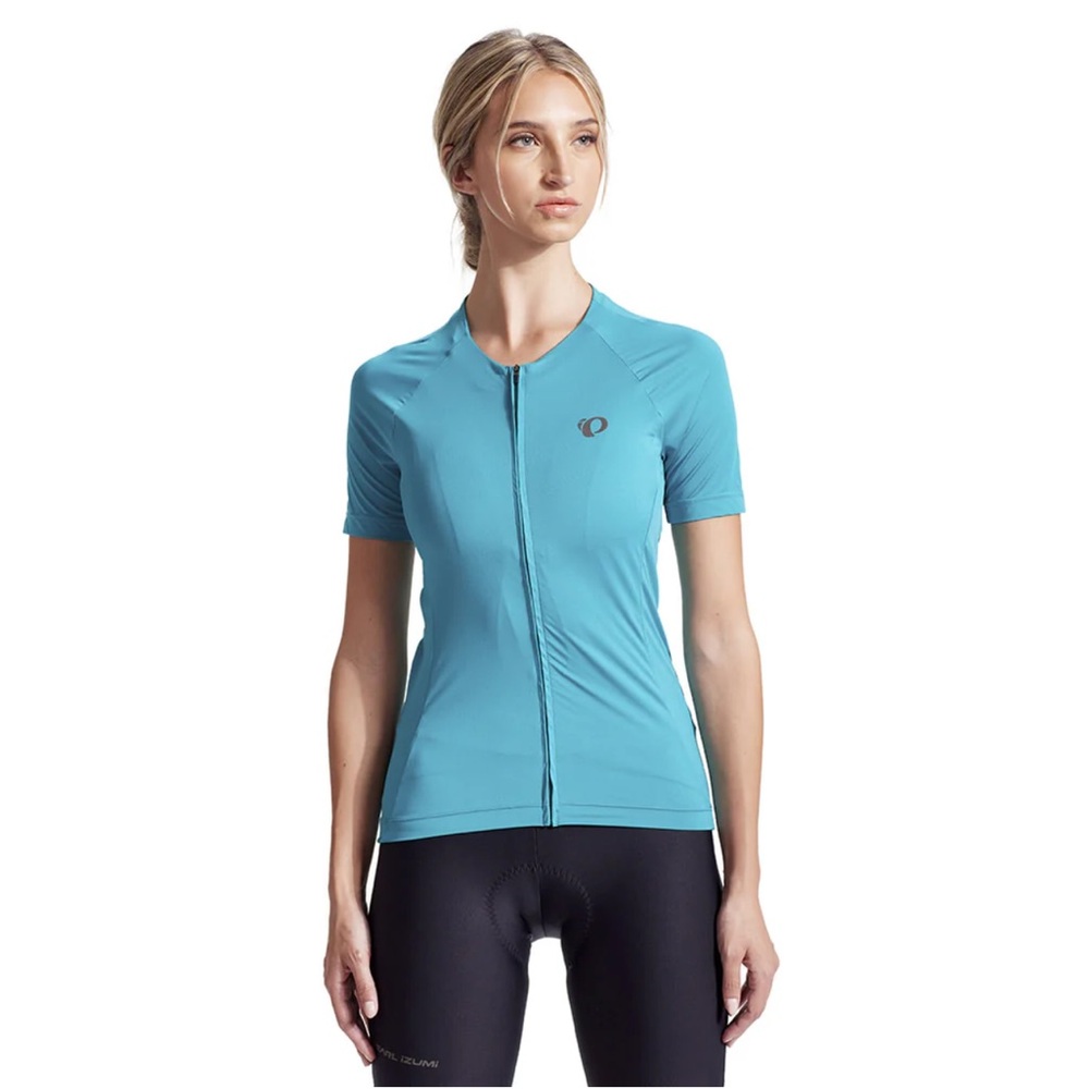 Pearl Izumi Attack Air Cycling Jersey. Gulf Teal/ Black Trim. Size L (748F)